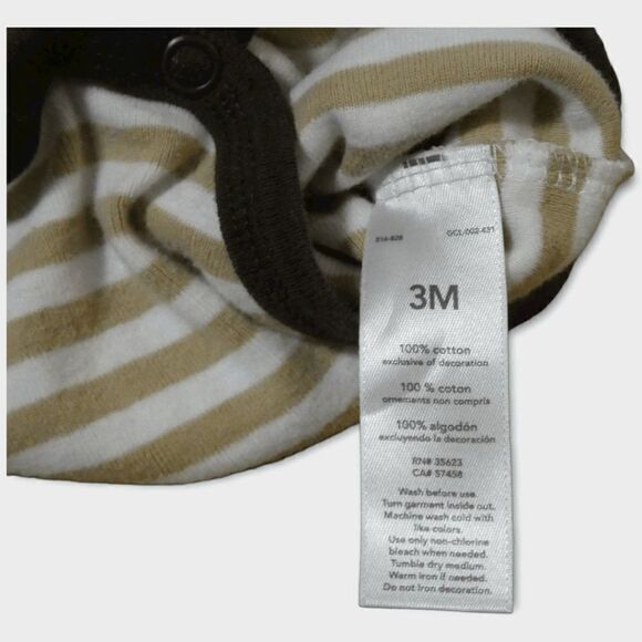 Carter's Thanksgiving Football Long Sleeve Cotton Outfit Set Size 3M - Picture 6 of 9